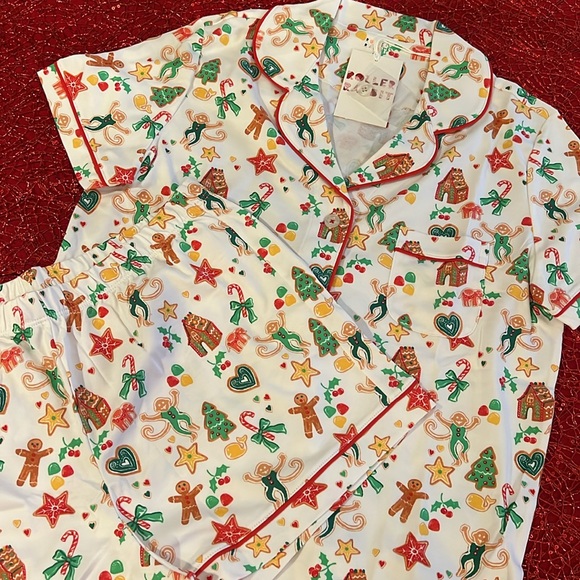 Roller Rabbit Gingerbread Party Polo Pajamas - Picture 2 of 4